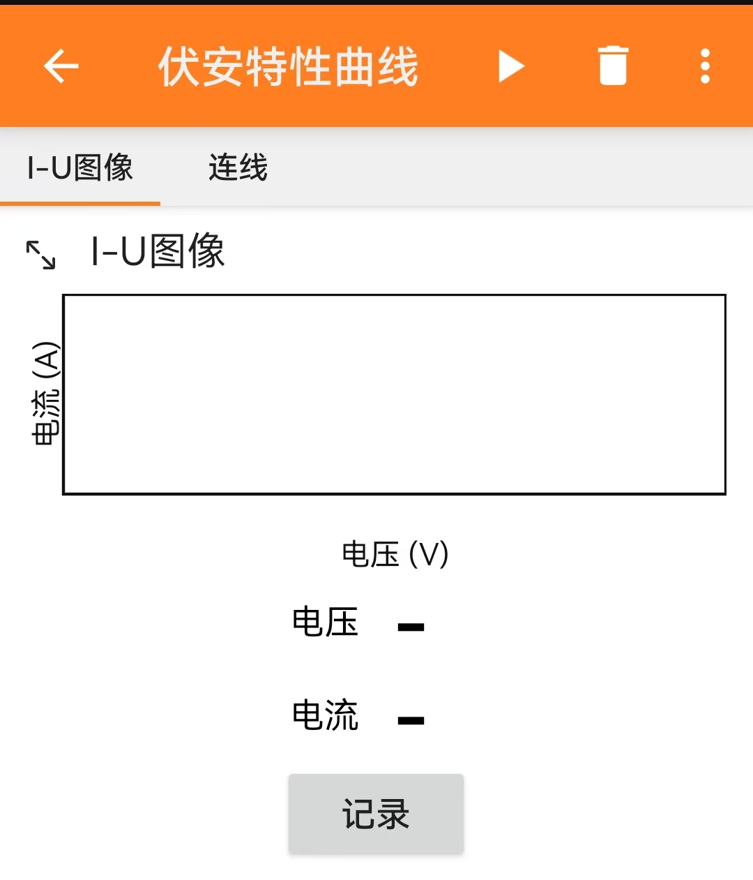 伏安特性曲线绘制